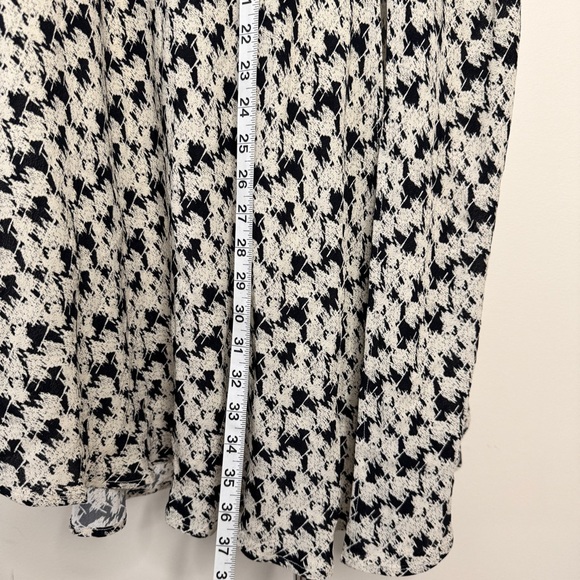 Wild Pony Midi Skirt Flared Crepe Side Slit Abstract Floral Print Sz S - Picture 9 of 16